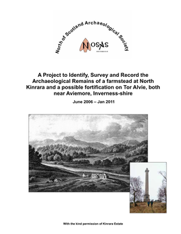 A Project to Identify, Survey and Record the Archaeological Remains of a Farmstead at North Kinrara and a Possible Fortification