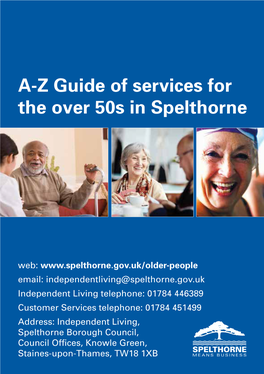 A-Z Guide of Services for the Over 50S in Spelthorne