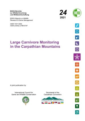 Large Carnivore Monitoring in the Carpathian Mountains