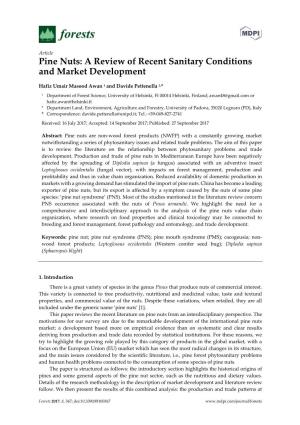 Pine Nuts: a Review of Recent Sanitary Conditions and Market Development