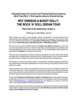 Roy Orbison & Buddy Holly