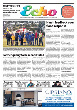 Mullum School Touchdown Harsh Feedback Over Fl Ood Response