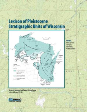 Lexicon of Pleistocene Stratigraphic Units of Wisconsin