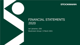 Financial Statements 2020 Presentation FINAL