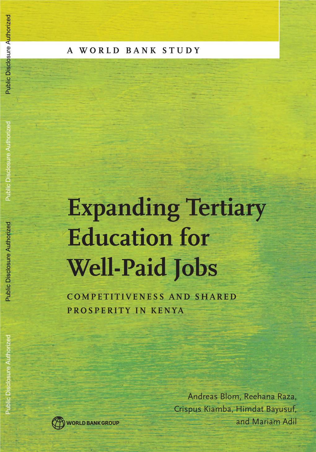 Expanding Tertiary Education for Well-Paid Jobs