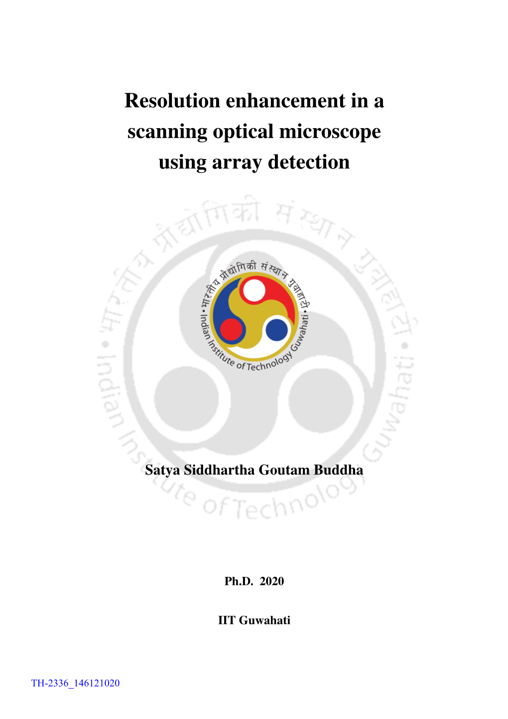 Resolution Enhancement in a Scanning Optical Microscope Using Array Detection