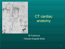 CT Cardiac Anatomy