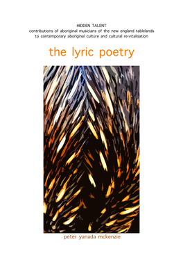 The Lyric Poetry