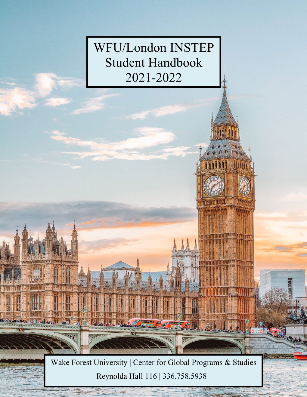 WFU/London INSTEP Student Handbook 2021-2022