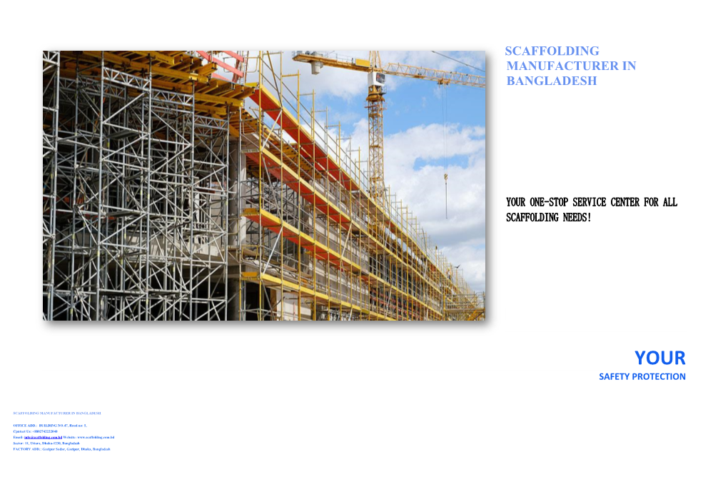 Scaffolding Manufacturer in Bangladesh