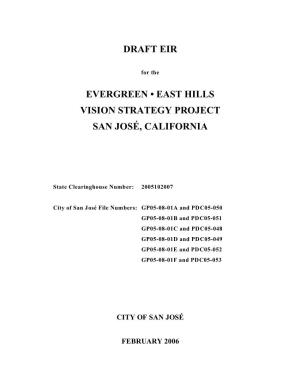 Evergreen • East Hills Vision Strategy Project San José, California