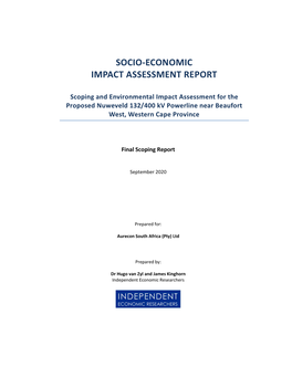 Socio-Economic Impact Assessment Report