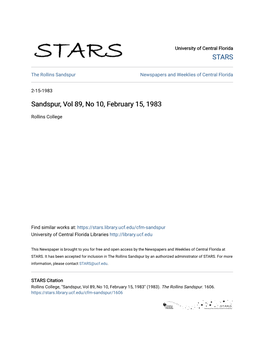 Sandspur, Vol 89, No 10, February 15, 1983