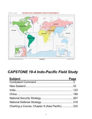 CAPSTONE 19-4 Indo-Pacific Field Study