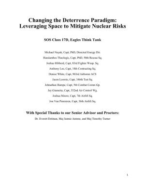 Changing the Deterrence Paradigm: Leveraging Space to Mitigate Nuclear Risks