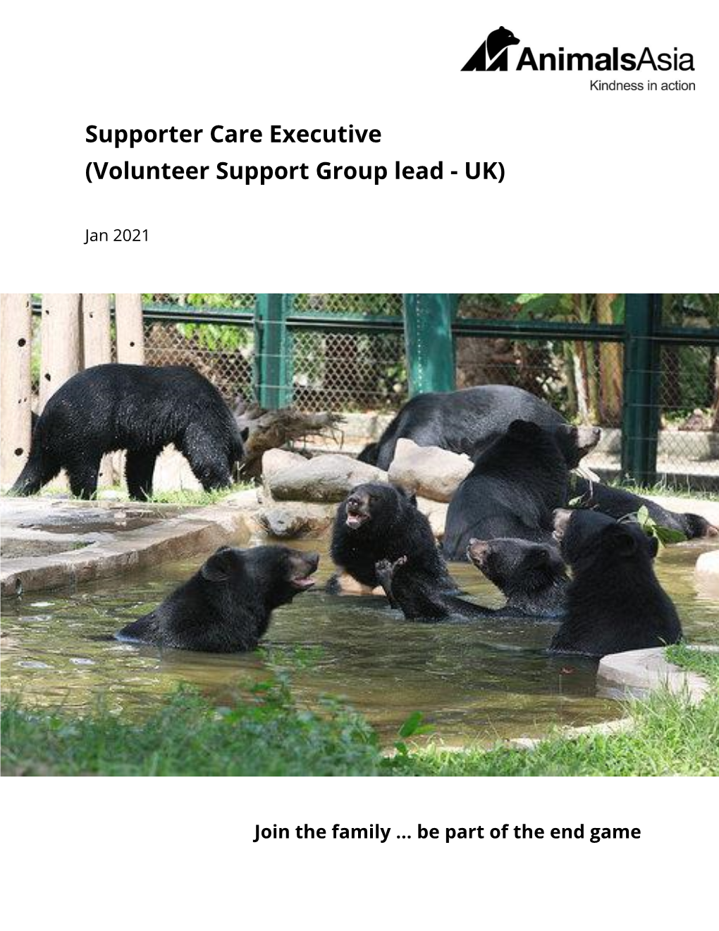 Supporter Care Executive (Volunteer Support Group Lead - UK)