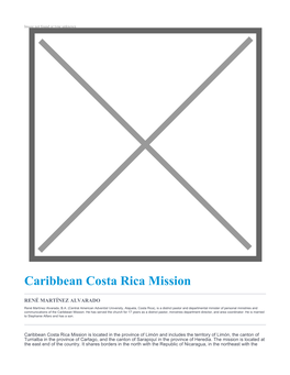 Caribbean Costa Rica Mission