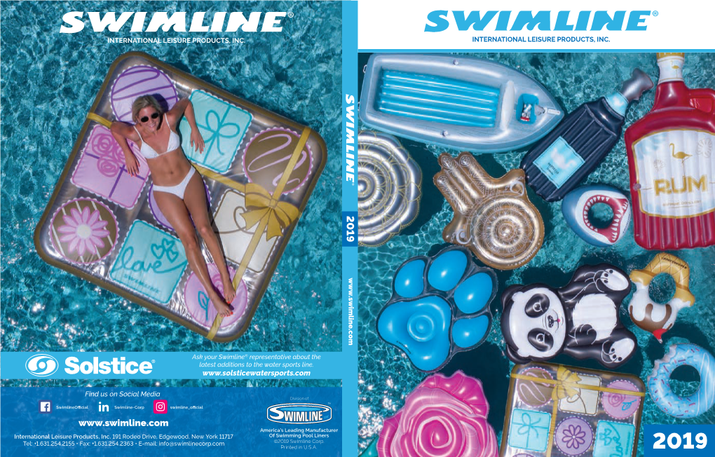 2019 Swimline Catalog.Pdf