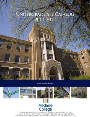 Undergraduate Catalog 2011-2012