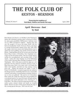 The Folk Club of Reston - Herndon