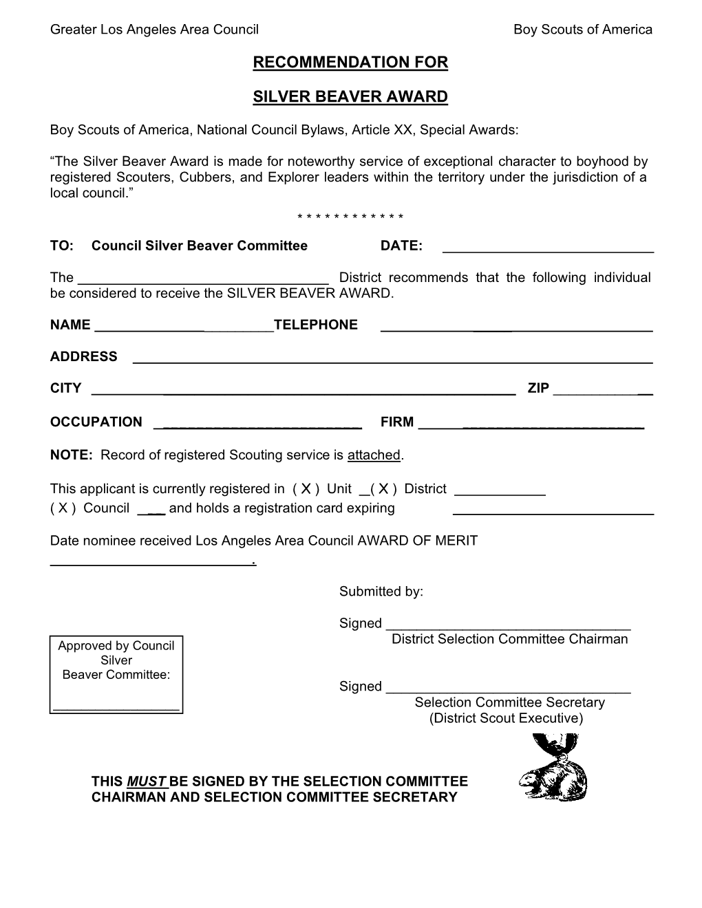Los Angeles Area Council Boy Scouts of America