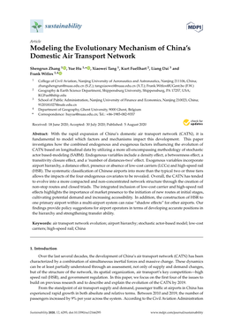 Modeling the Evolutionary Mechanism of China's Domestic Air Transport