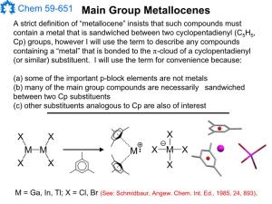 Main Group Metallocenes
