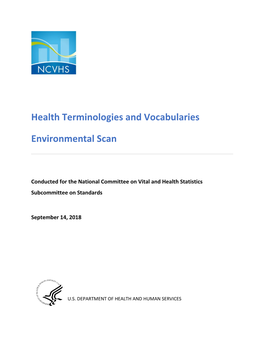 Report-Health Terminologies and Vocabularies Environmental Scan
