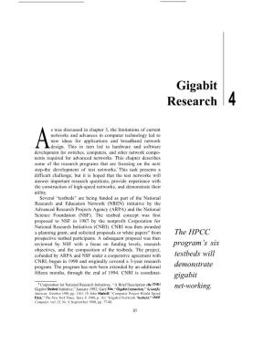4: Gigabit Research