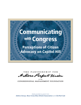 Perceptions of Citizen Advocacy on Capitol Hill 1 1