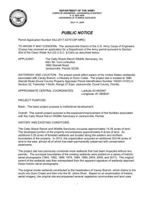 Public Notice with Attachments