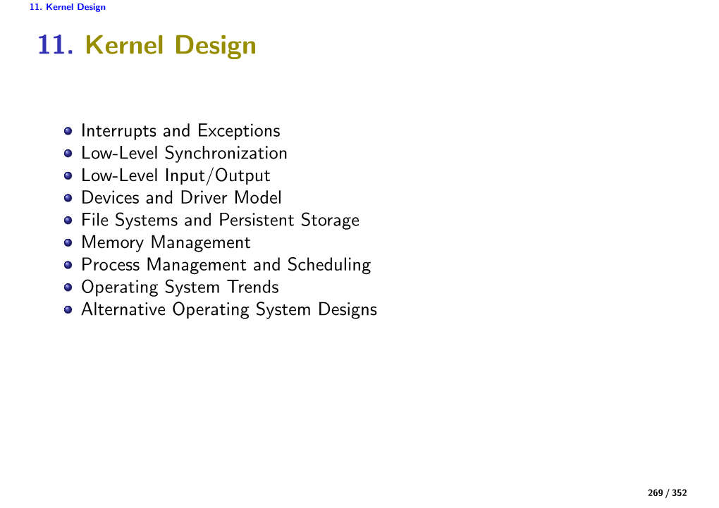 11. Kernel Design 11