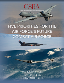 Five Priorities for the Air Force's Future Combat Air