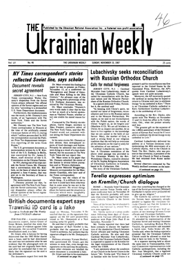 The Ukrainian Weekly 1987, No.46