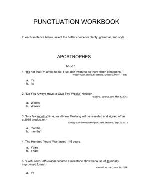 Punctuation Workbook
