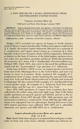 Journal of the Lepidopterists' Society 48(1), 1994, 51-57