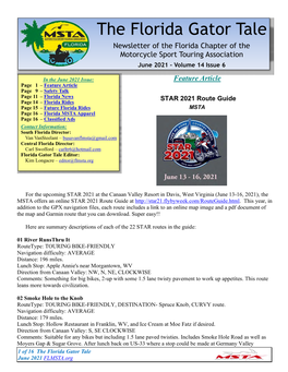 Florida MSTA Newsletter for May 2020