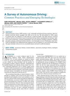 A Survey of Autonomous Driving: Common Practices and Emerging Technologies