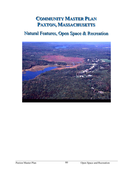 Natural Features, Open Space & Recreation Chapter