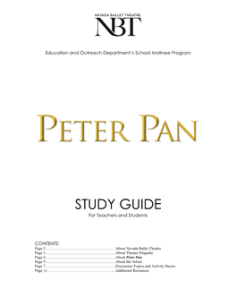 Peter Pan Study Guide
