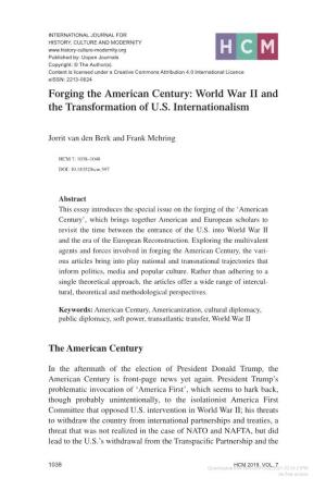 Forging the American Century: World War II and the Transformation of U.S