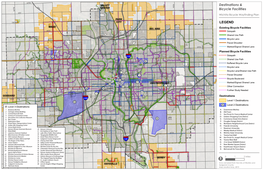 Wichita Destinations and Bicycle Facilities Map-11X17