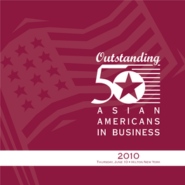 2010 Outstanding 50 Award Brochure
