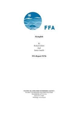 Flyingfish by Robert Gillett and James Ianelli FFA Report 92/56