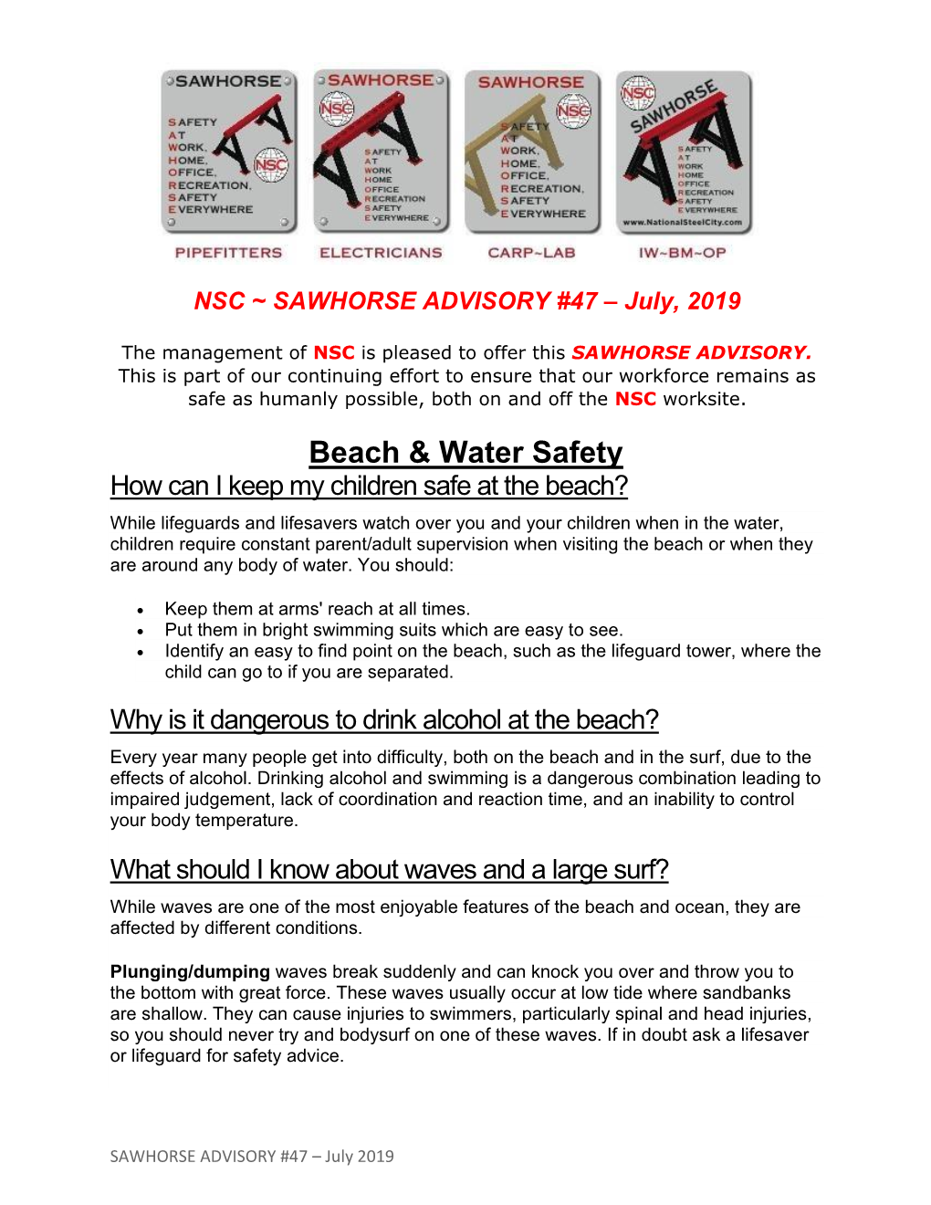 Beach & Water Safety