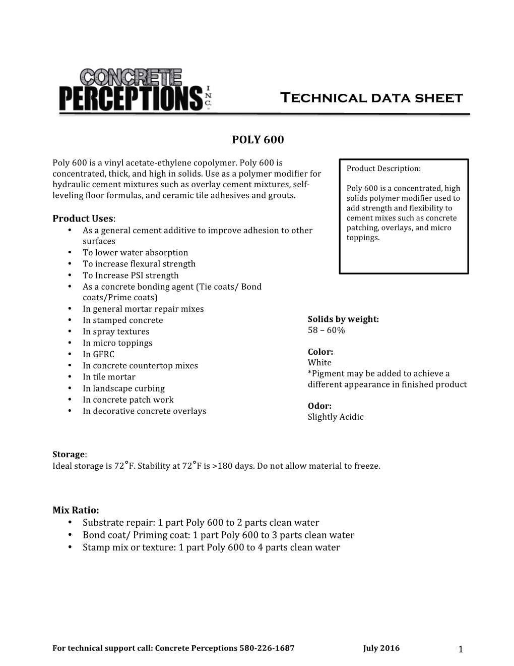 Technical Data Sheet