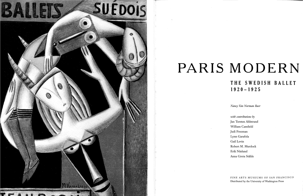 Paris Modern the Swedish Ballet 1920-1925