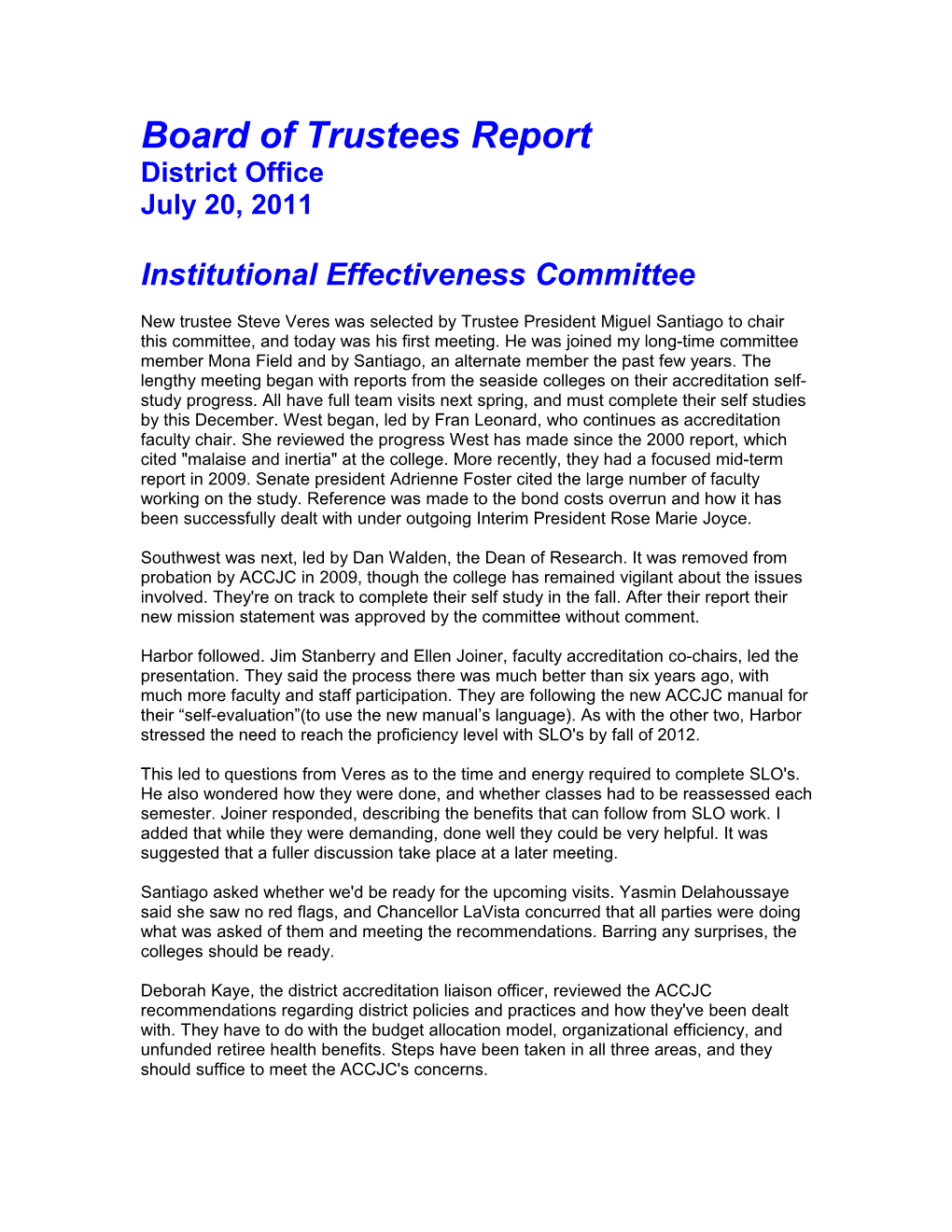 Board of Trustees Report s3