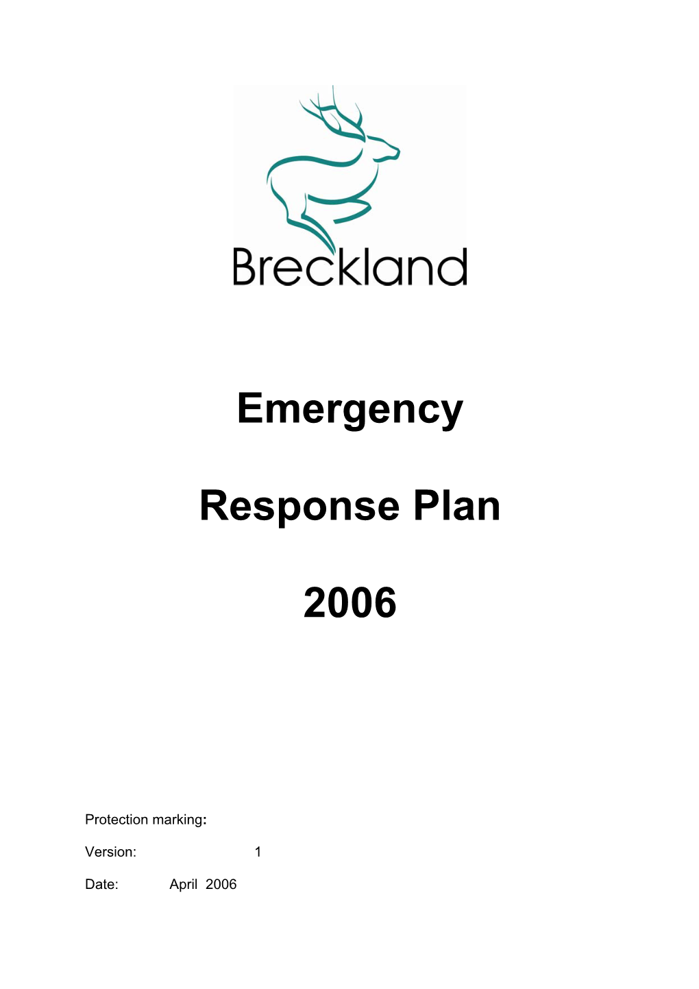 Emergency Response Plan 2006