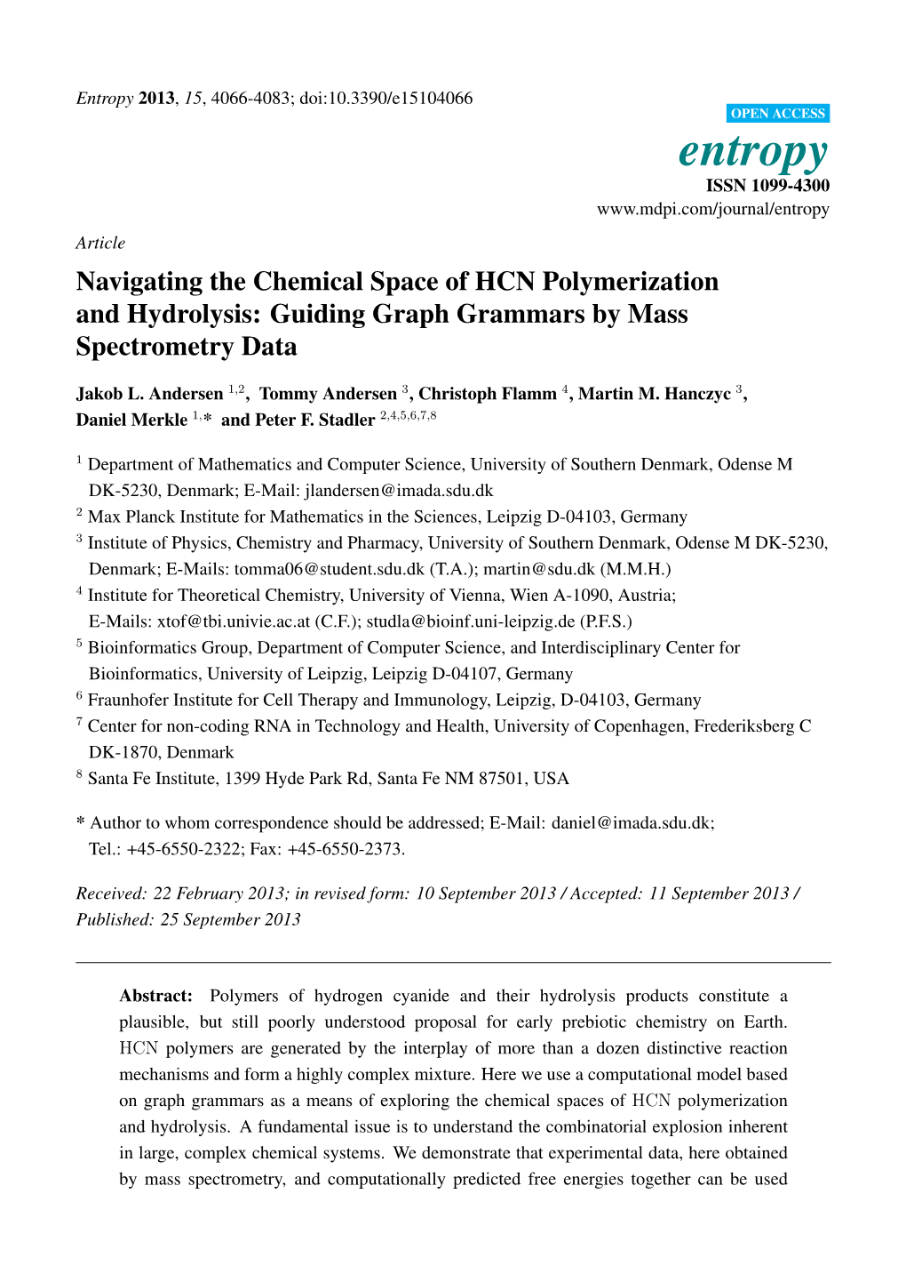 Navigating the Chemical Space of HCN Polymerization and Hydrolysis: Guiding Graph Grammars by Mass Spectrometry Data